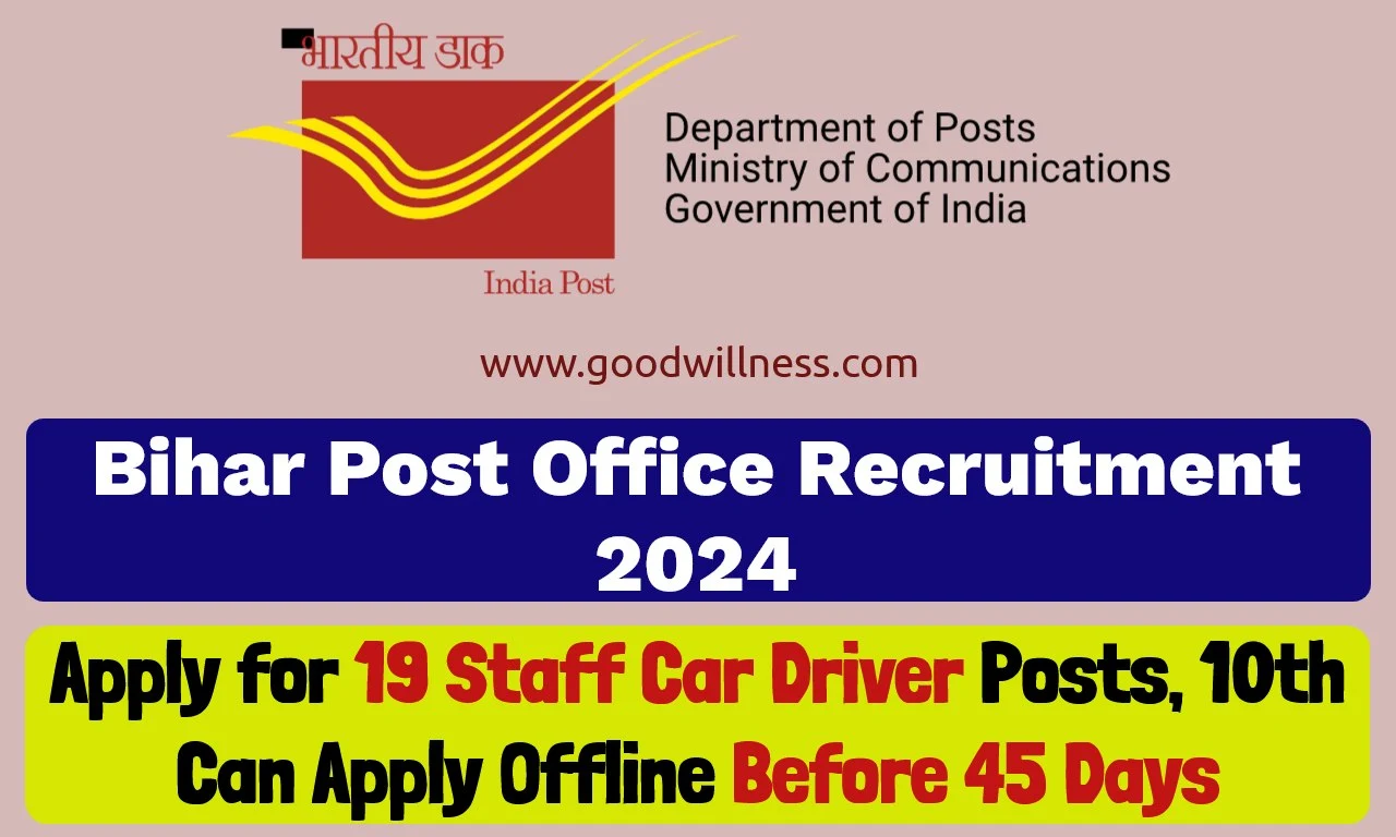 Bihar Post Office Recruitment 2024