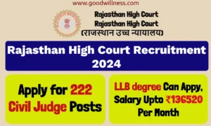 Rajasthan High Court Recruitment 2024