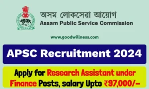 Assam PSC recruitment 2024
