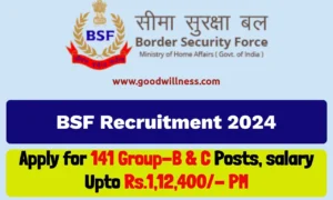 BSF Ministry of Home Affairs Recruitment 2024