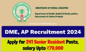 Directorate of Medical Education AP Recruitment 2024