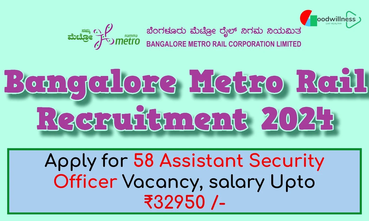 BANGALORE METRO RAIL Recruitment 2024