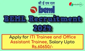 BEML Recruitment 2024