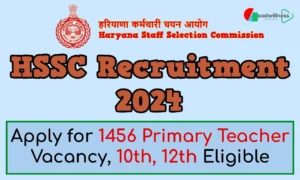 Haryana SSC Recruitment 2024