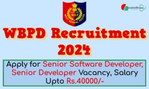 West Bengal Police Directorate Recruitment 2024 1