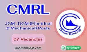 Chennai Metro Recruitment 2024