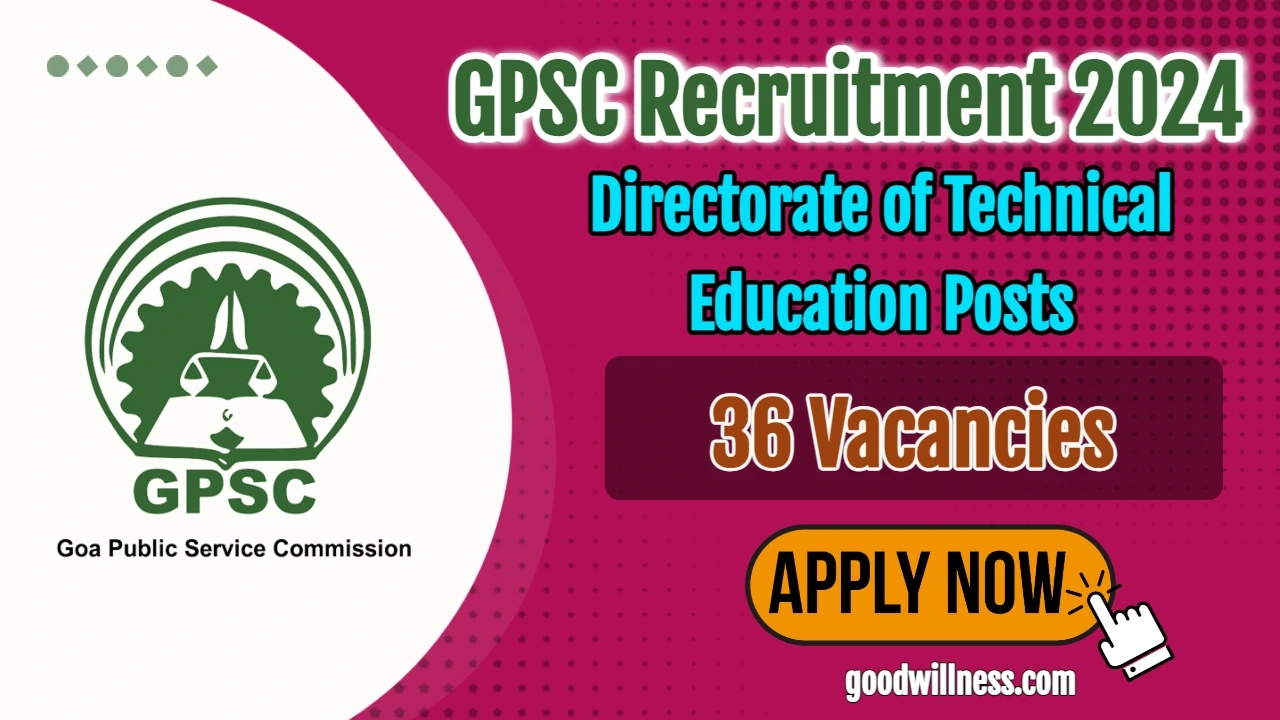 Goa Public Service Commission Recruitment 2024