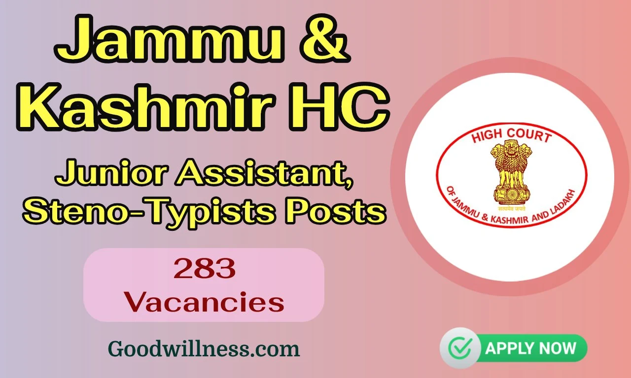 HIGH COURT OF JK Recruitment 2024