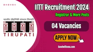 IIT Tirupati Recruitment 2024