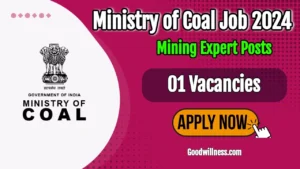 Ministry of Coal Mining Expert Recruitment 2024