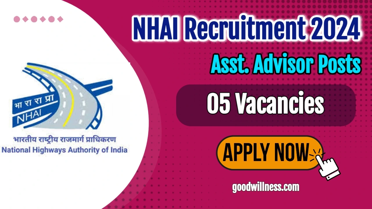 National Highways Asst. Advisor Recruitment 2024