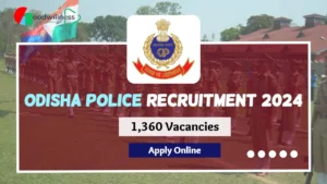 SSB Odisha Police Recruitment 2024