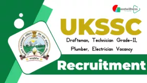 UKSSC Draftsman Recruitment 2024