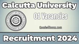 Calcutta University Recruitment 2024