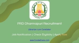 Dharmapuri Public Relations Department Recruitment