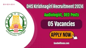 District Health Society DHS Krishnagiri Recruitment 2024