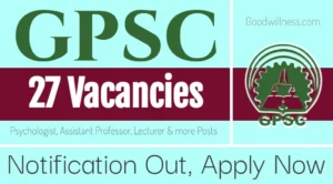 Goa PSC Recruitment 2024