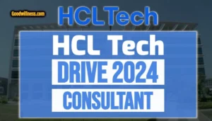 HCL Consultant Career 2024