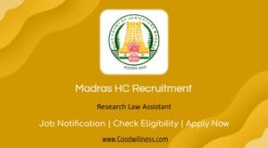 High Court Madras Recruitment