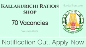 Kallakurichi Co operative Ration shop Recruitment 2024