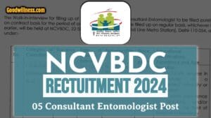 NCVBDC Consultant Entomologist Recruitment