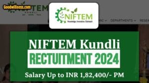 NIFTEM Kundli Recruitment