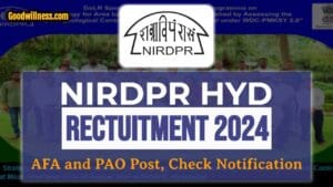 NIRDPR Hyderabad Recruitment