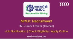 NMDC Recruitment