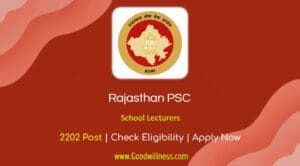 Rajasthan PSC Recruitment 2024