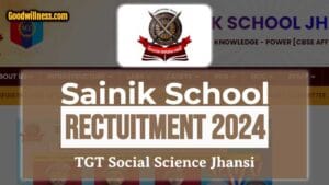 Sainik School Jhansi Recruitment