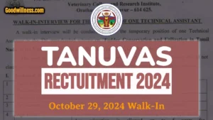 TANUVAS Thanjavur Notification 2024