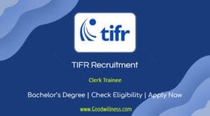 TIFR Clerk Trainee Recruitment