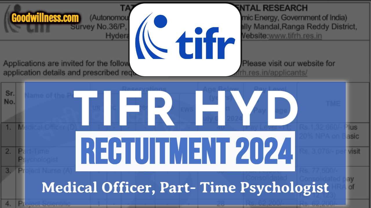 TIFR Hyderabad Recruitment