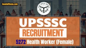 UPSSSC Health Worker Female Recruitment 2024