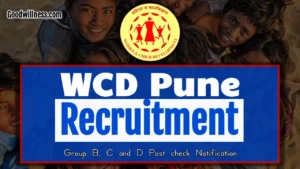 WCD Pune Recruitment 2024