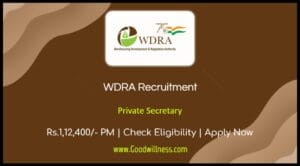 WDRA Hauz Khas Recruitment 2024