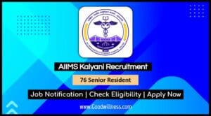 AIIMS Kalyani Recruitment 2025