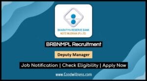 BRBNMPL Manager Recruitment 2025