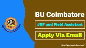 BU Coimbatore Recruitment 2024