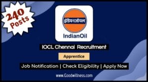 IOCL Apprentice Chennai Recruitment 2024