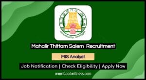 Mahalir Thittam Salem Recruitment 2025