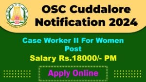 OSC Cuddalore Recruitment 2025