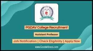 PGDAV College Recruitment 2024