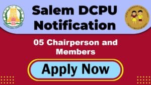 Salem DCPU Recruitment 2025