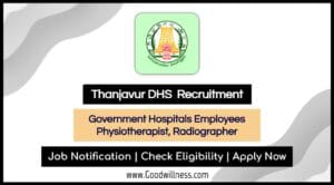 Thanjavur DHS Recruitment 2025