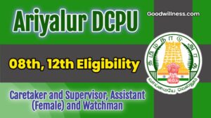 Ariyalur DCPU Job Notification 2025