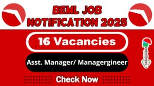 BEML Job Recruitment 2025