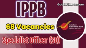 IPPB SO Job Recruitment 2025