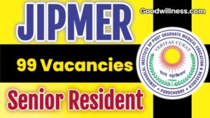 JIPMER Senior Resident Job Recruitment 2025