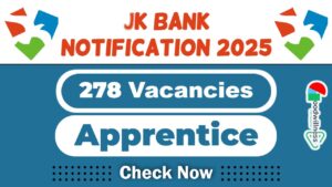 JK Bank Job Recruitment 2025